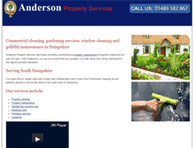 Tablet Screenshot of andersonpropertyservices.co.uk
